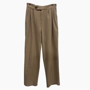 Sisterhood Pleated Trousers Pants Women's Medium Tan Minimalist